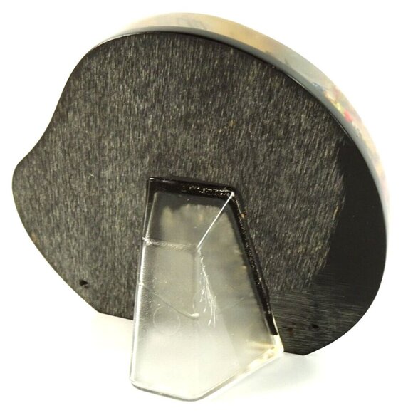 Vintage Our Lady of Lourdes Tabletop Clear Acrylic or Lucite Floral Shrine - Picture 4 of 15